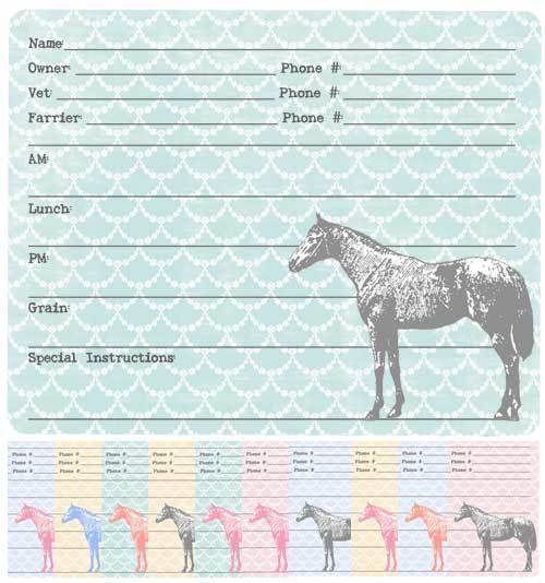 Scalloped Horse Stall Sign