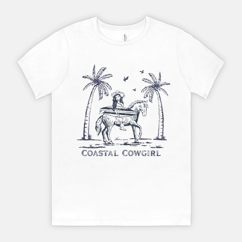 Coastal Cowgirl Equestrian Horse T-shirt Tee