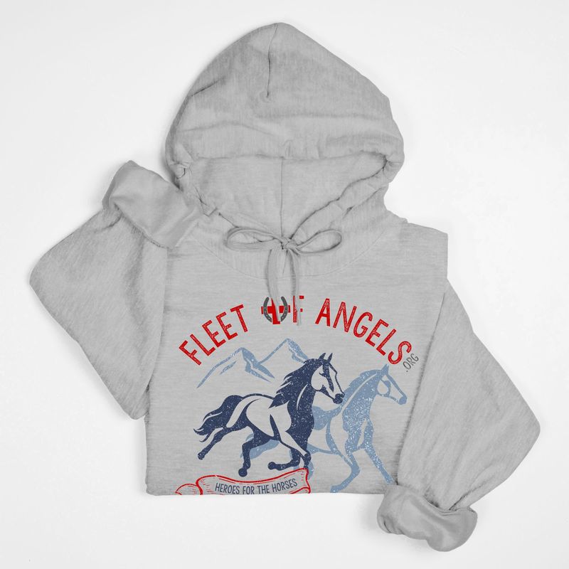 Fleet of Angels Horse CHARITY Hoodie Sweatshirts