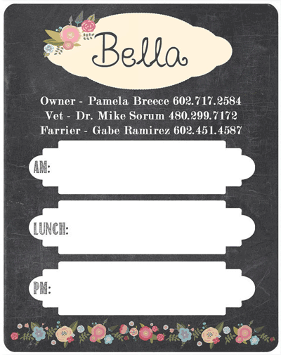 Custom Vintage Garden Stall Sign