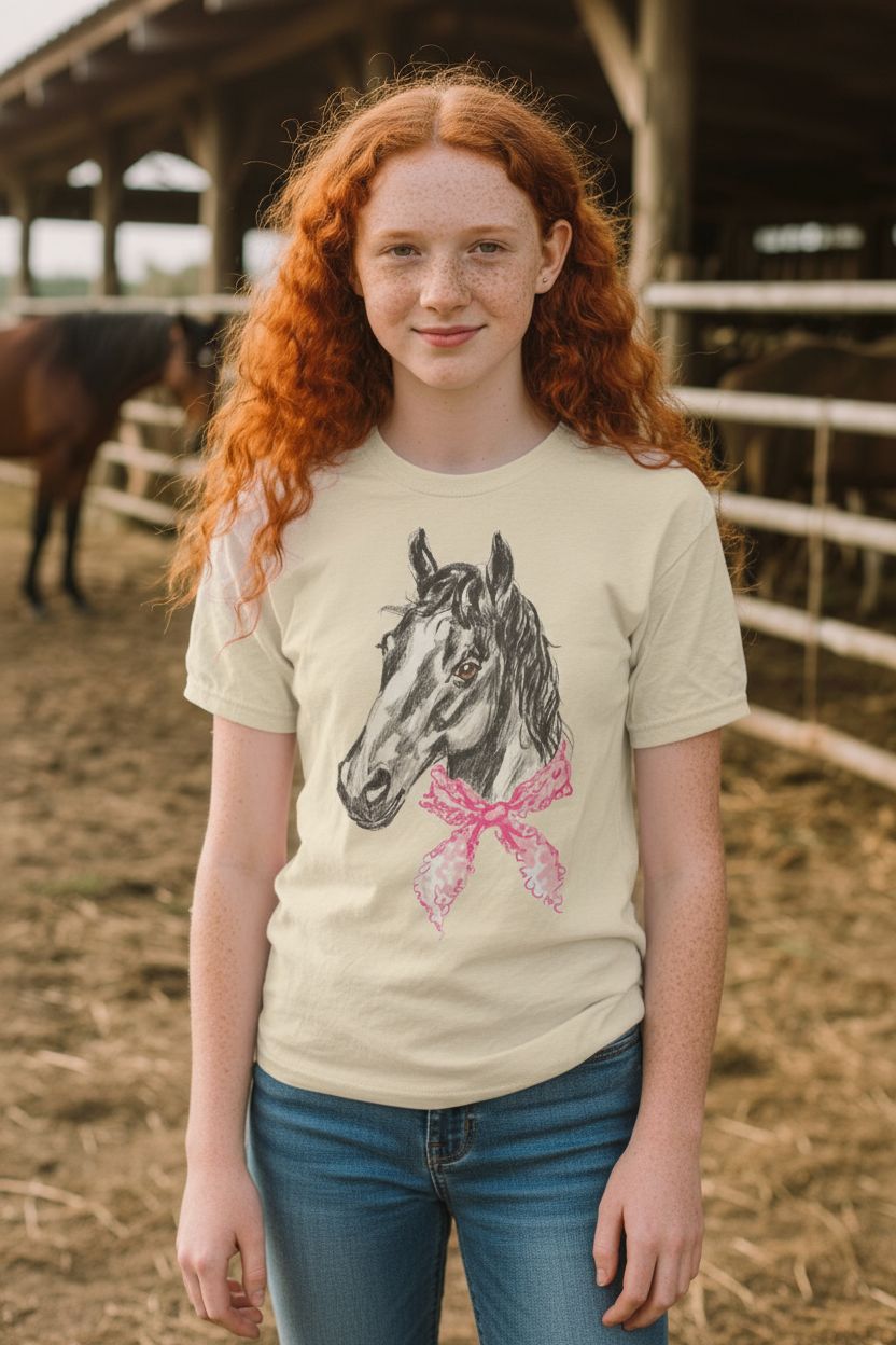 Horse with Pink Bandana Tee