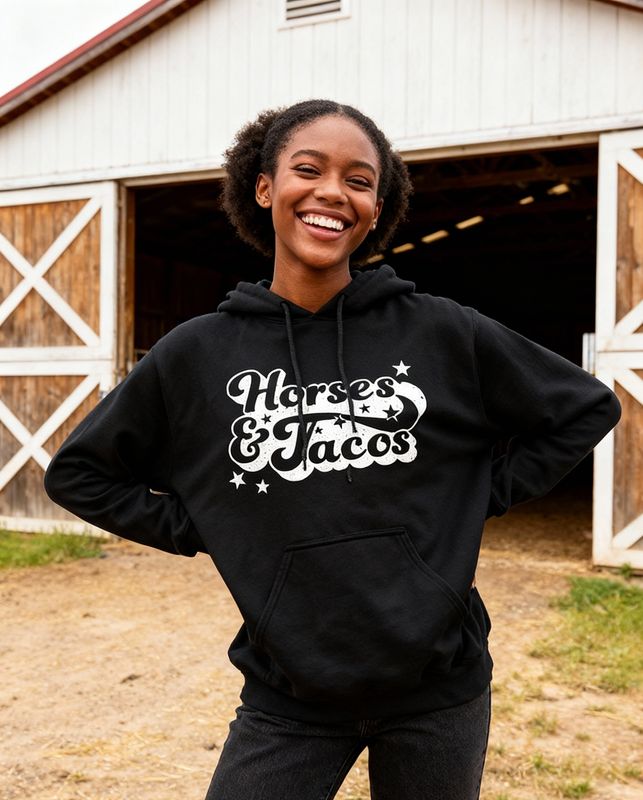 Horses and Tacos Hoodie