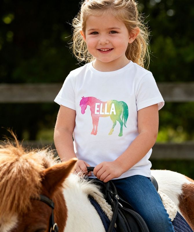 Custom Rainbow Pony Tee