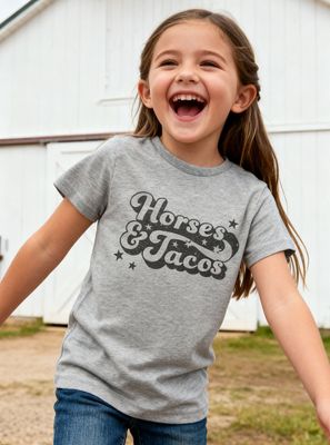 Horses and Tacos Kids Tee Horses and Tacos Kids Tee