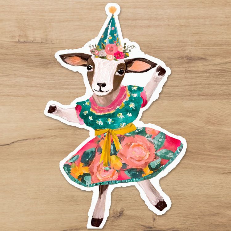 Dancing Sheep Sticker