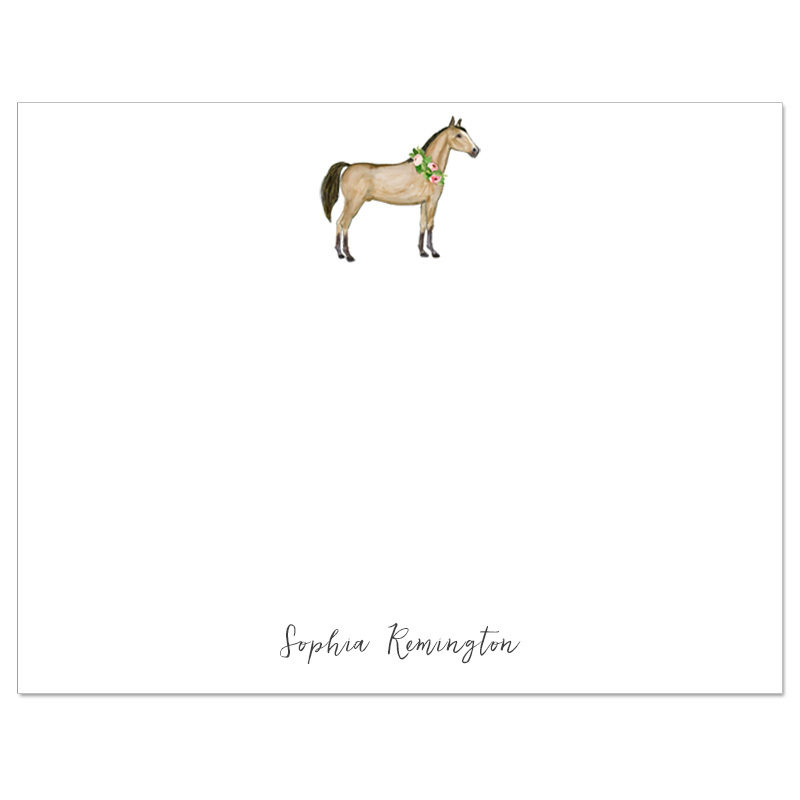 Watercolor Horse Flat Note Cards