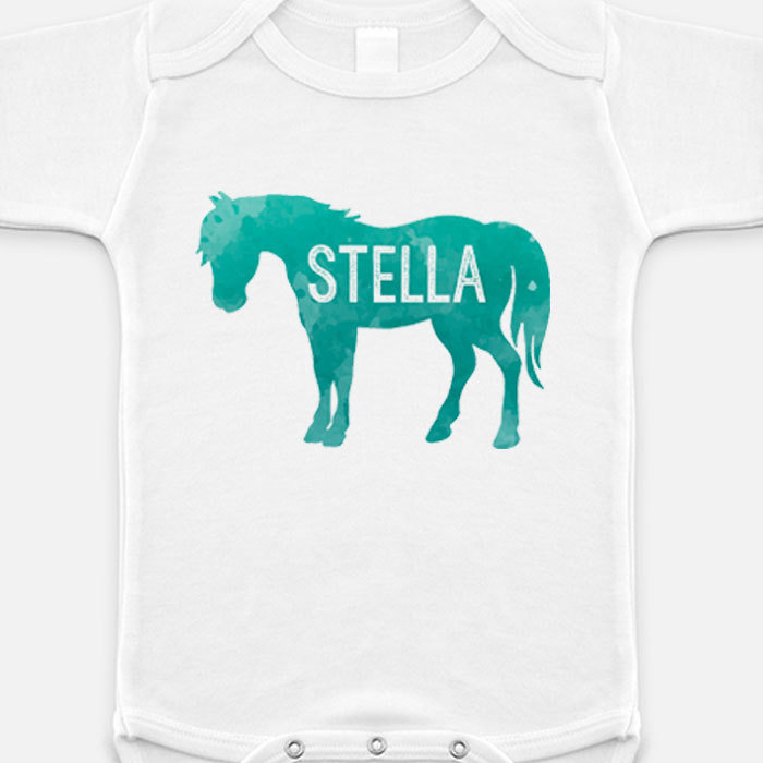 Custom Mountain Sky Pony Onesie Custom Mountain Sky Pony Onesie