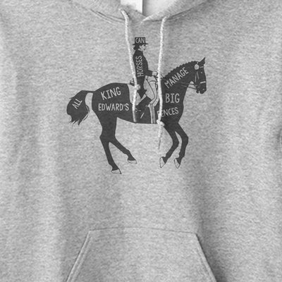 All King Edward's Horses Dressage Hoodie Sweatshirt