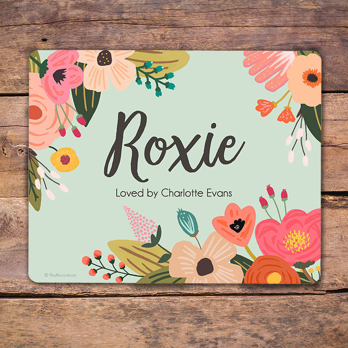 Custom Mint Garden Stall Name Plate