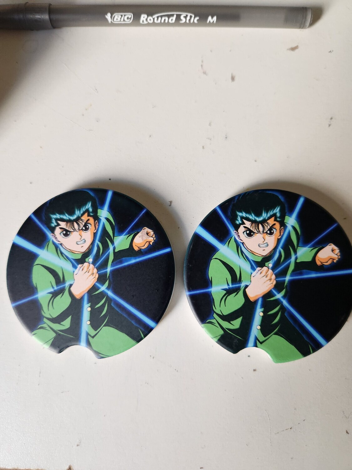 Anime stone car coaster