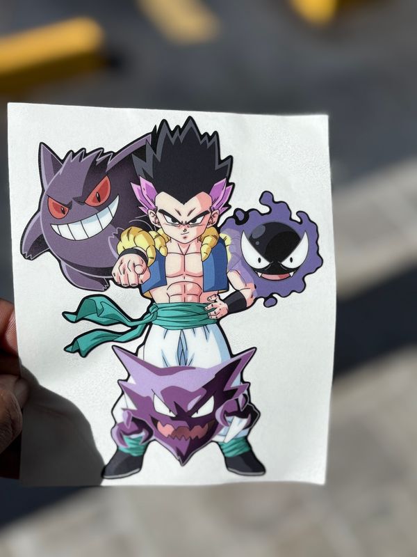 Dbz crossover pokemon stickers