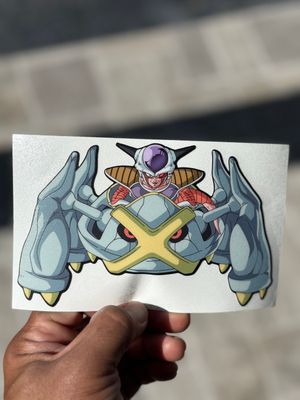 Dbz/pokemon cross over sticker