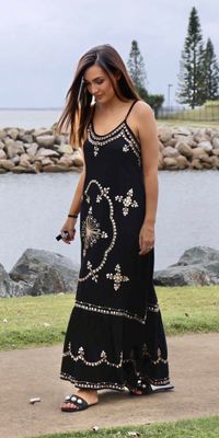 GYPSY DRESS - BLACK *other colours available