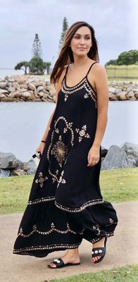 GYPSY DRESS - BLACK *other colours available