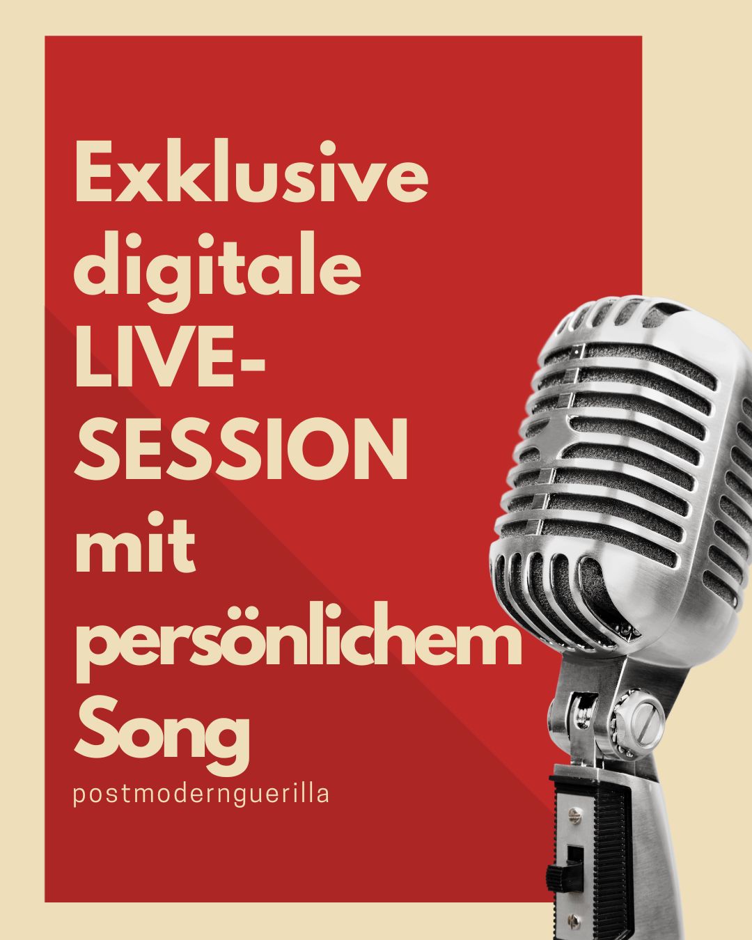 Exklusive digitale Live-Session mit persönlichem Song