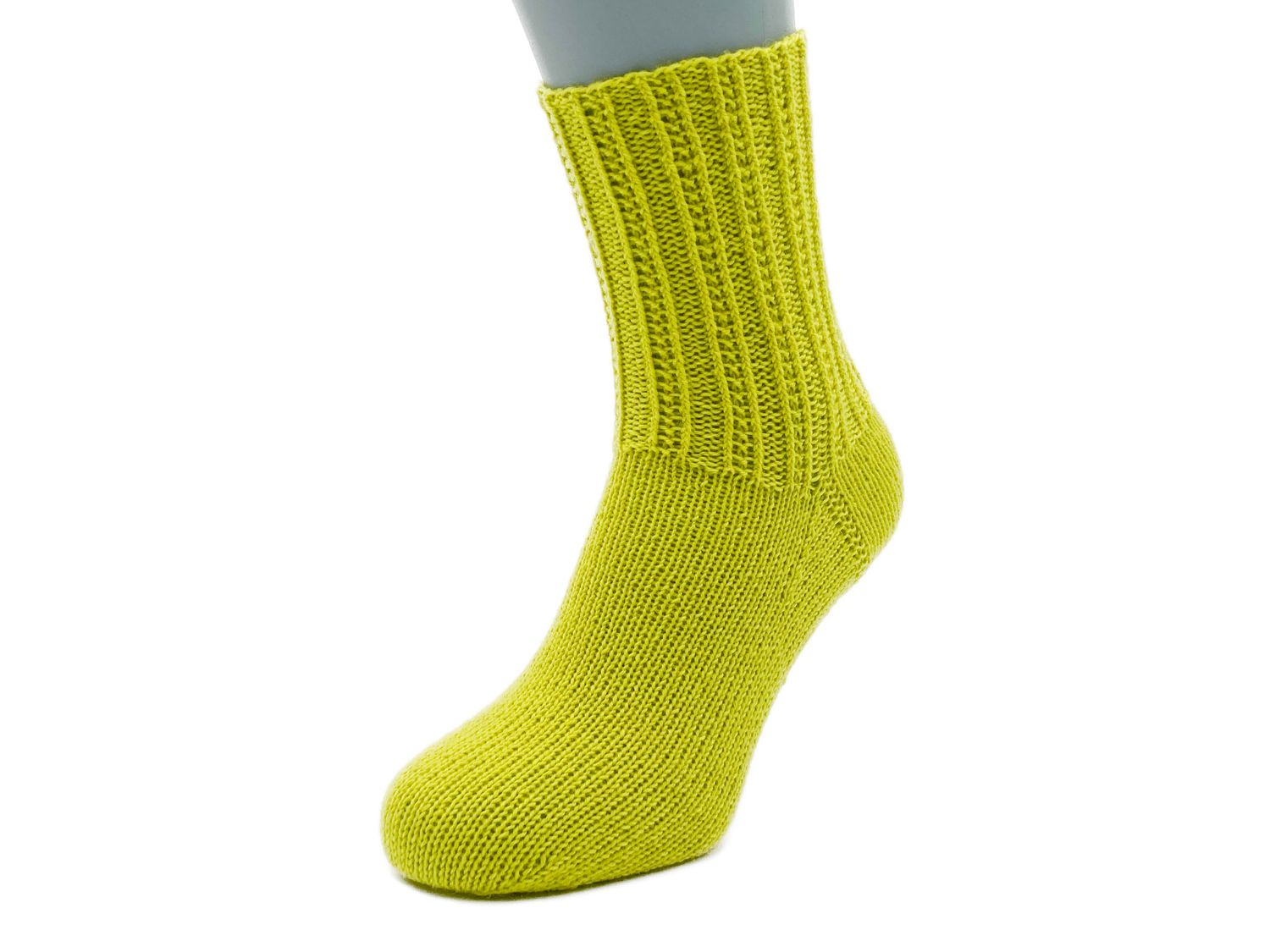 Gestrickte Socken, Größe 39/40, Merino-Wolle, Grün