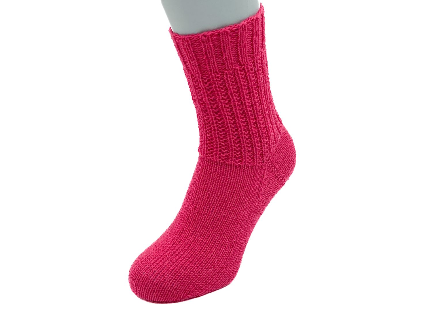 Gestrickte Socken, Größe 39/40, Pink