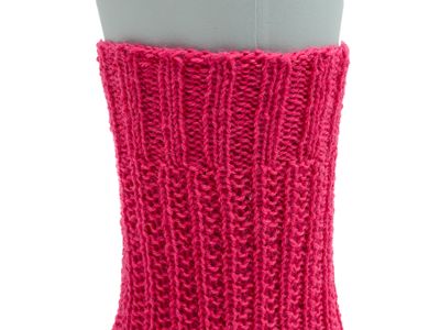 Gestrickte Socken, Größe 39/40, Pink