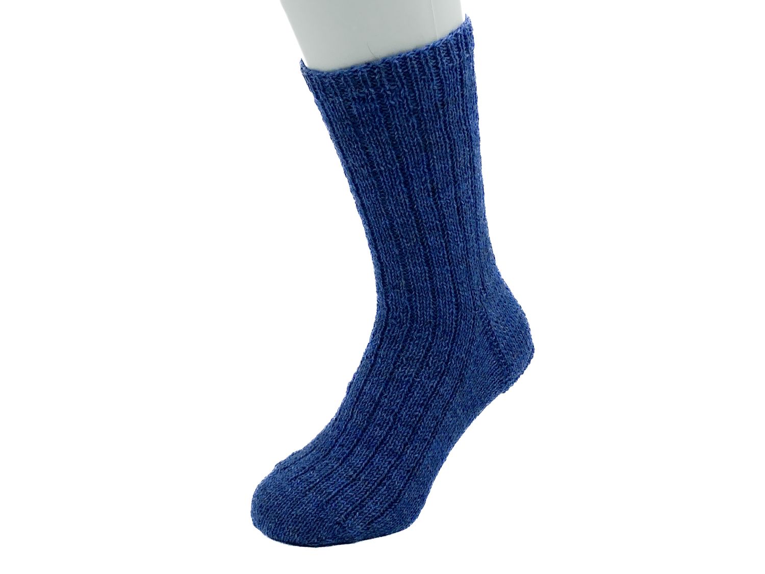 Gestrickte Socken, Größe 44/45, Blau