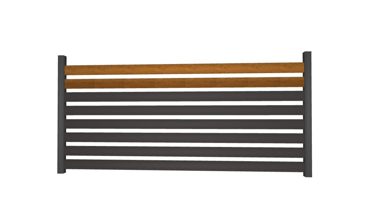 Aluminijumska ograda - Panel 1