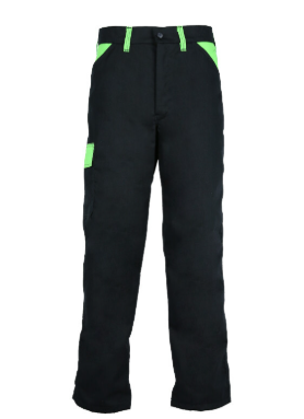 Albo radne pantalone Stenberg lake crna/neon zelena