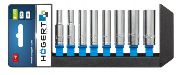 Hogert HT1A886 set nasadnih ključeva dugih 1/4