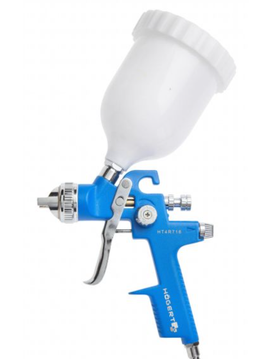 HOGERT HT4R718 Pištolj za bojenje 1/4 &quot; 3 bar gornji prihvat kantice 600 ml