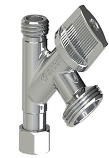 Ugaoni ventil CONEKTA combi 3/8&quot;-3/8&quot;-3/4&quot; labava matica