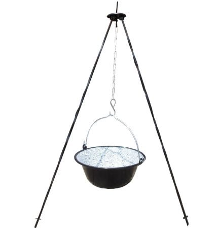 Emajlirani kotlić sa postoljem