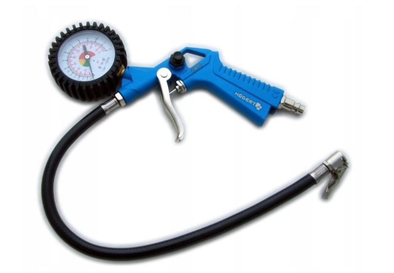 Hogert HT4R757 pištolj s manometrom 0-12 bar 1/4, crevo 450mm