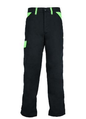 Radne pantalone Stenberg lake crna/neon zelena