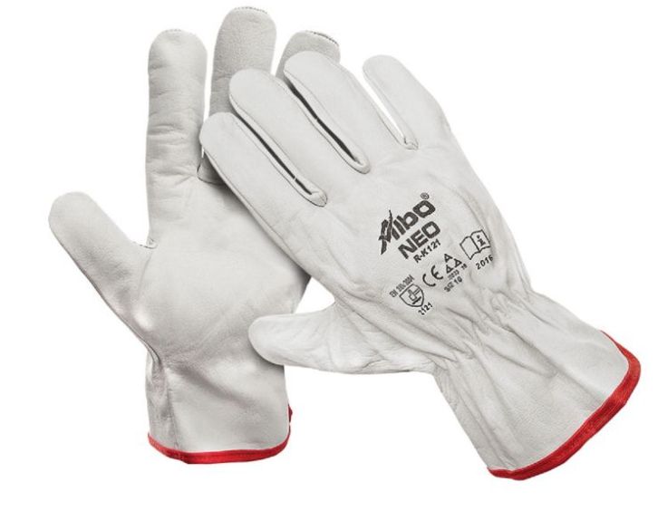 Rukavice Neo kožne bele Vel. 10
