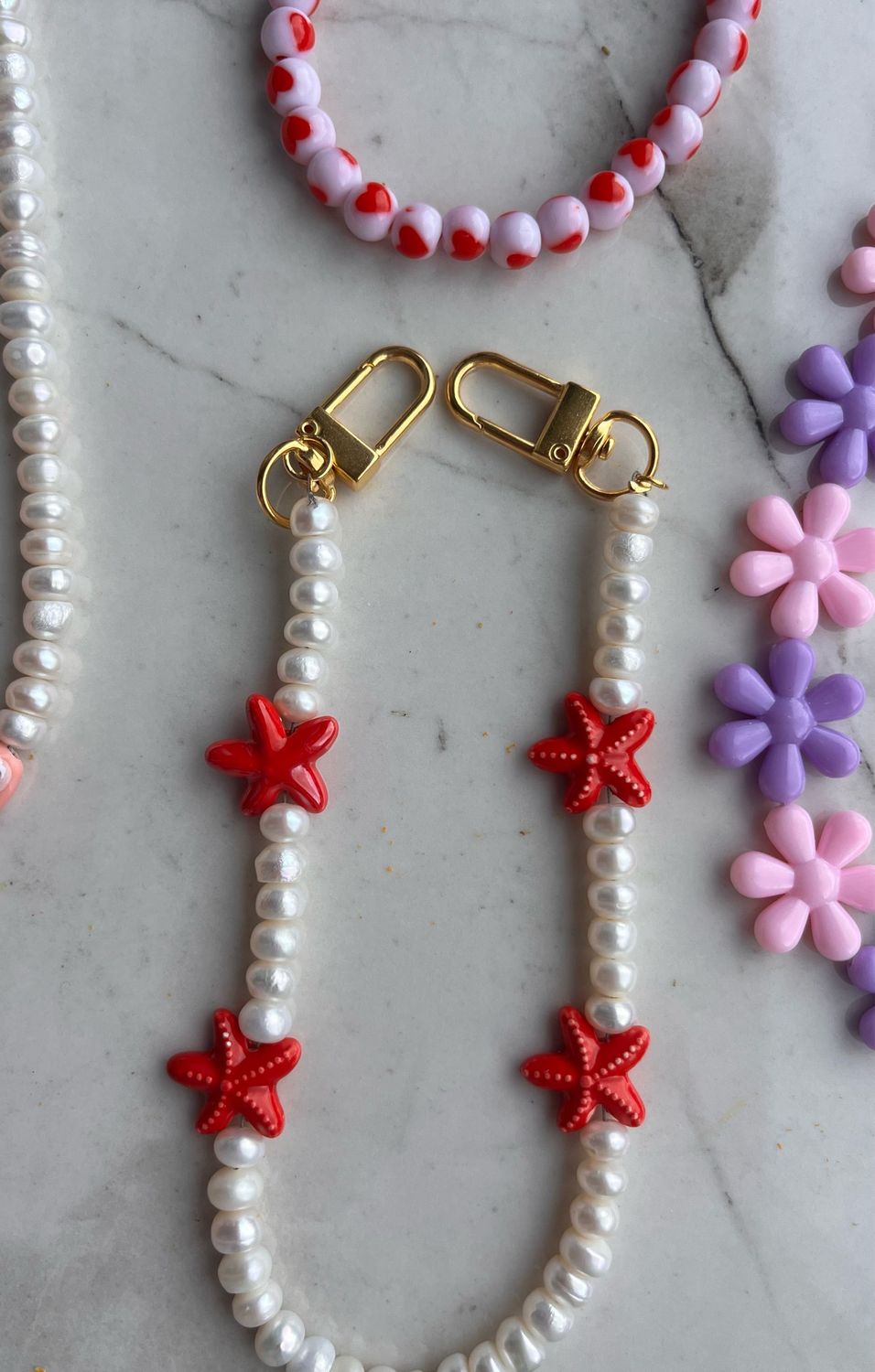 Pearl Starfish Phone cord 