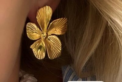 Golden Flowers Earrings