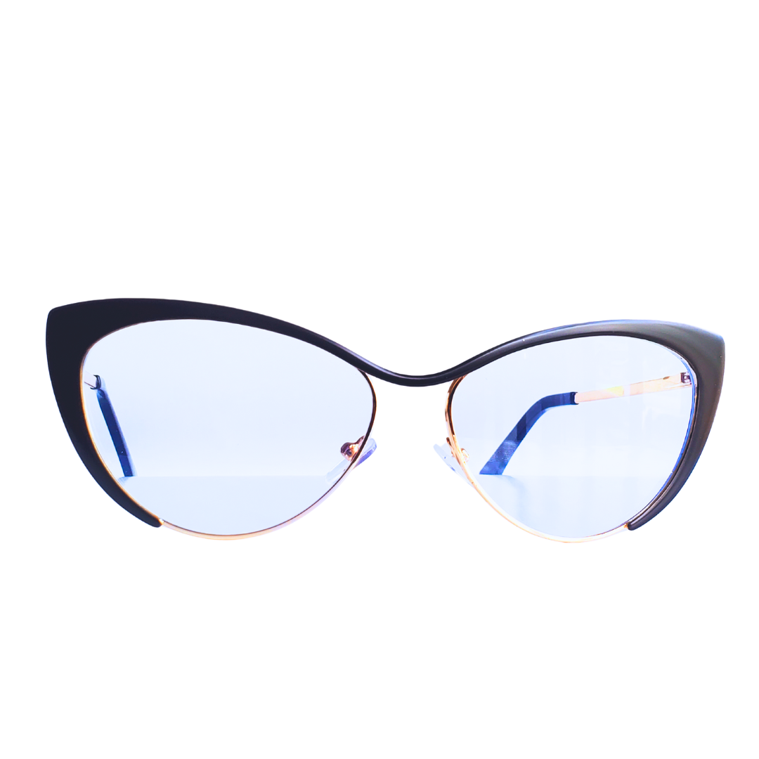 Black | Silver Cat-Eyed Frame