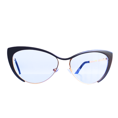 Black | Silver Cat-Eyed Frame
