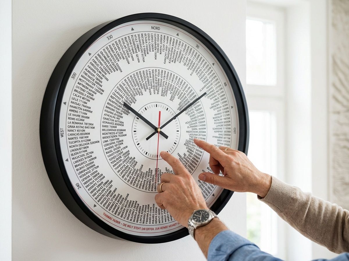 Kompassuhr – Zeit trifft Richtung: Für Zuhause, Hotels und Reisebüros