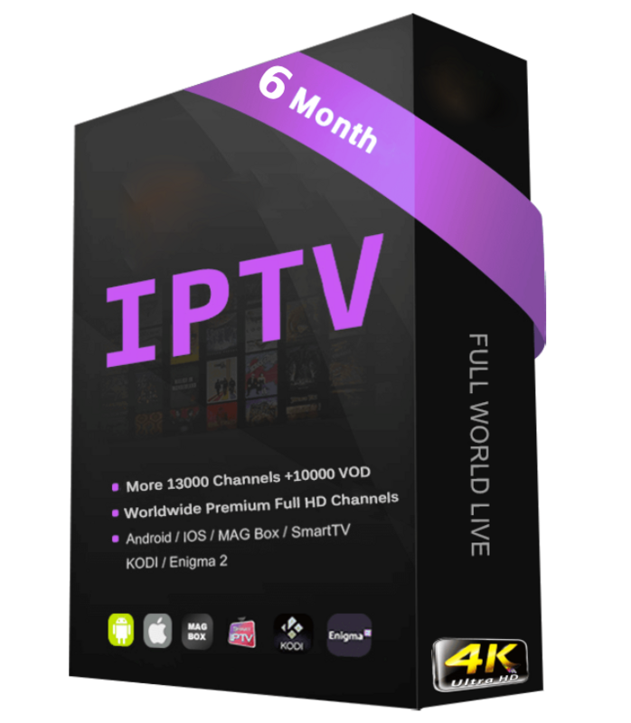 IPTV STANDARD PALN 6 MONTHS