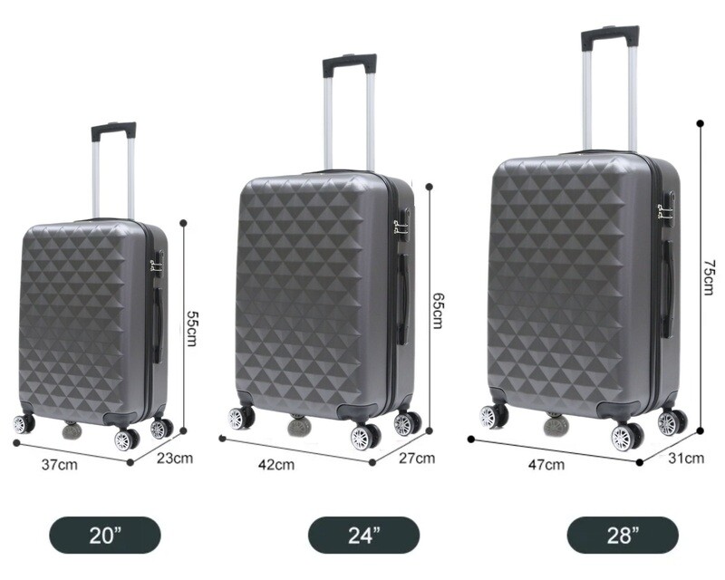 Koffers los Traveleo Babij ABS07 verkrijgbaar in 3 Kleuren