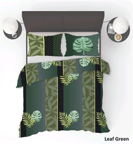 Dekbedovertrek Refined Bedding Leaf Green