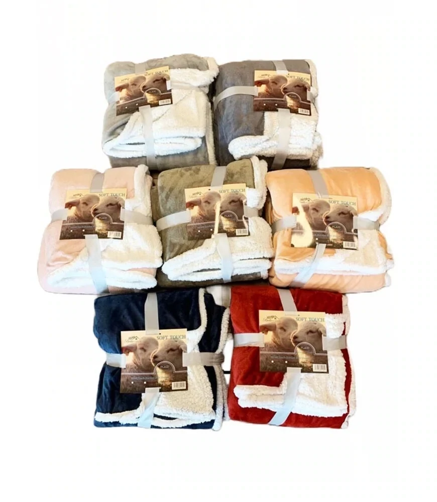 Fleecedekens Beau Maison 200X220 in diverse kleuren