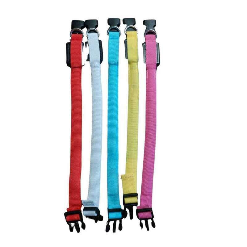 halsband met licht effen