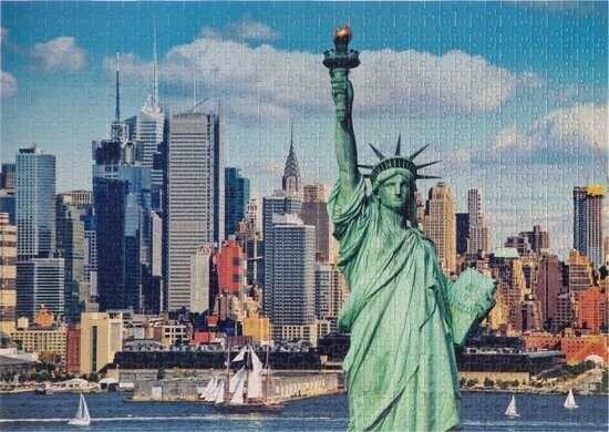Puzzel BABIJ Grafix New York vrijheidsbeeld 1000 stuks