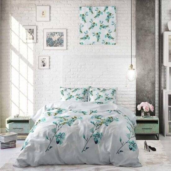 Dekbedovertrek Flowerblush 1-persoons 140x200 cm