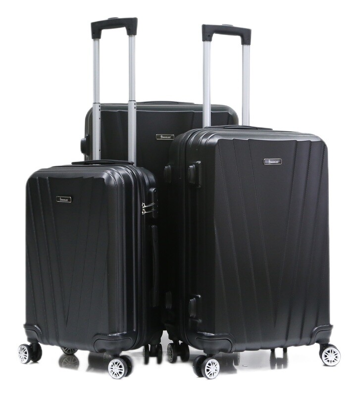 Kofferset Traveleo 3-delig ABS06 Zwart