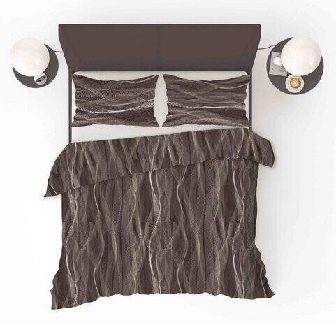 Dekbedovertrek Refined Bedding Wave Brown