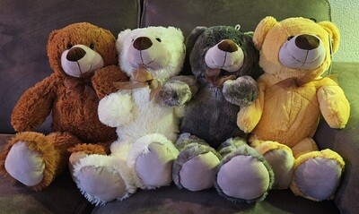 Teddyberen 57 cm (ruim een halve meter) verkrijgbaar in 4 kleuren