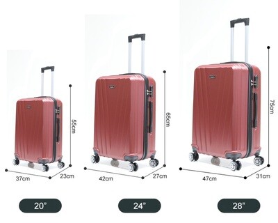 Koffers los Traveleo Babij ABS06 verkrijgbaar in 5 Kleuren