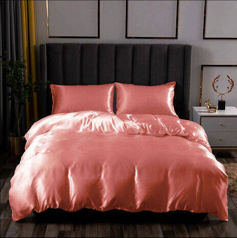 Dekbedovertrek Beauty Silk glanzend satijn roze