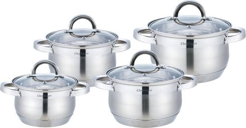 Pannenset Cheffinger CF-SS8 8-delig